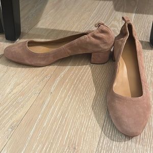 Jcrew Suede block heel